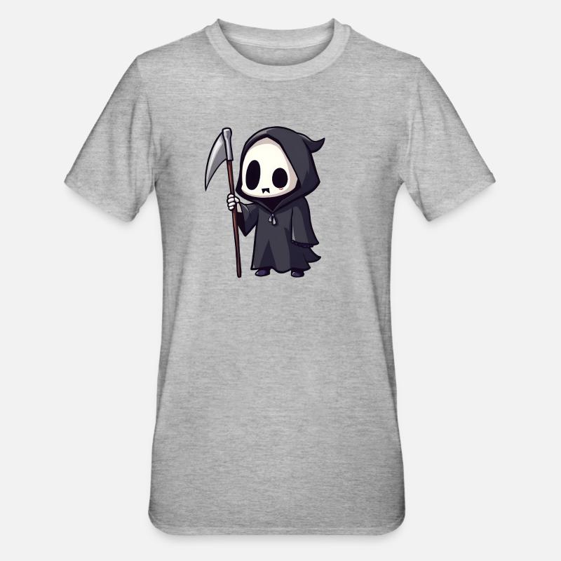 Sensenmann - Unisex Polycotton T-Shirt - Grau meliert