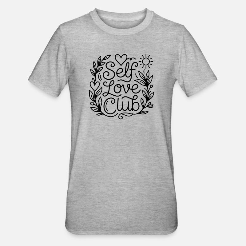Self love - Unisex Polycotton T-Shirt - heather grey