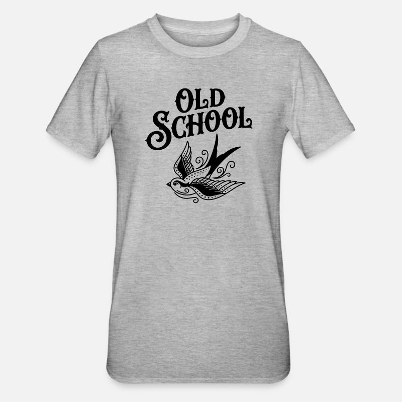 Tatuage à l’ancienne - T-shirt polycoton Unisexe - gris chiné