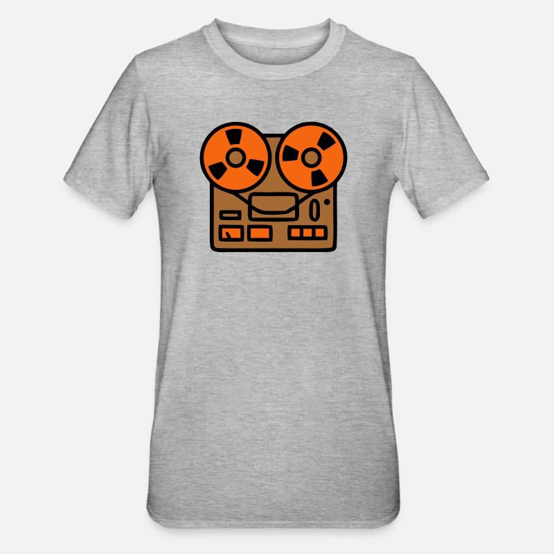 Podcast audio Studio magnétophone - T-shirt polycoton Unisexe - gris chiné