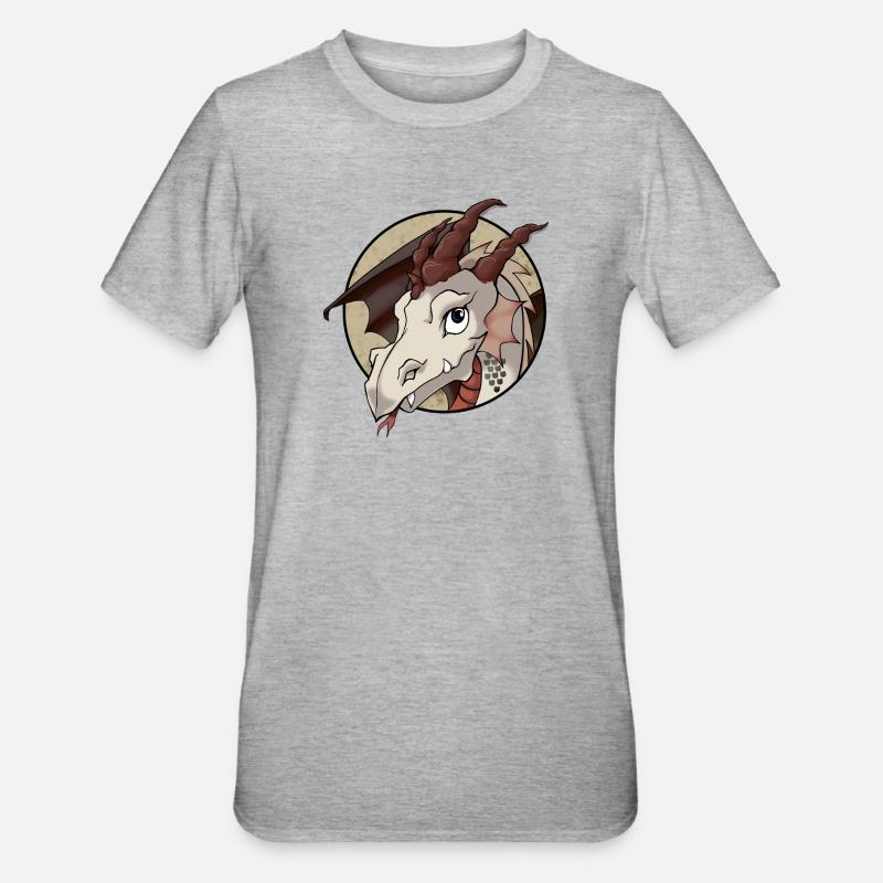Dragon mignon - T-shirt polycoton Unisexe - gris chiné