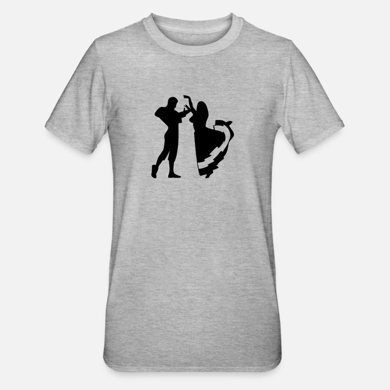 Danser - T-shirt polycoton Unisexe - gris chiné