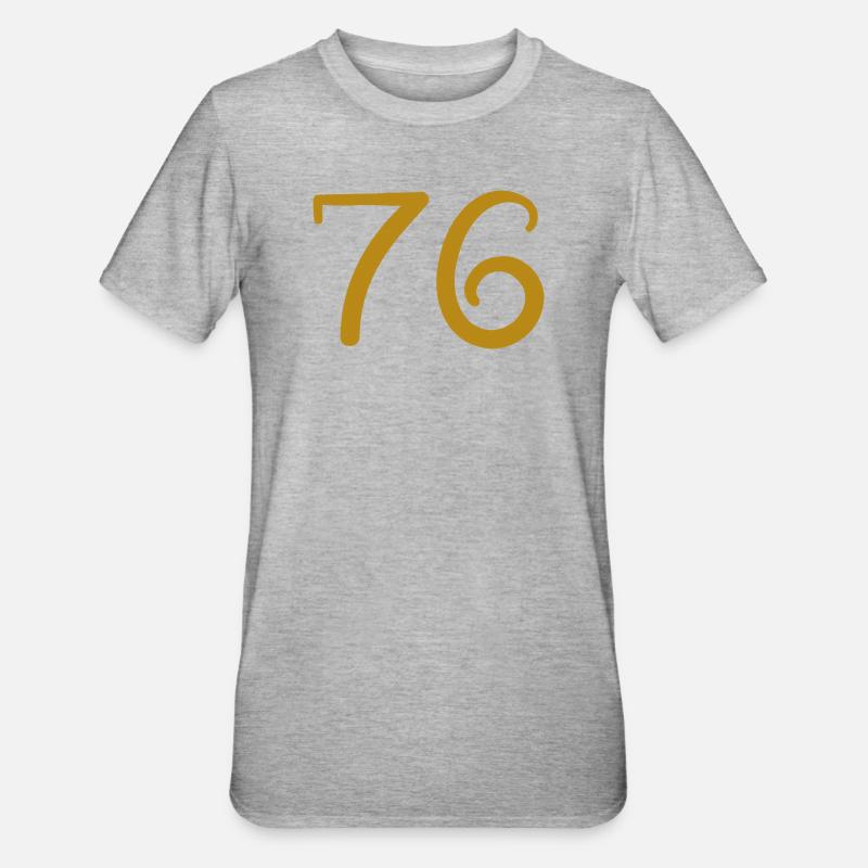 76 - T-shirt polycoton Unisexe - gris chiné