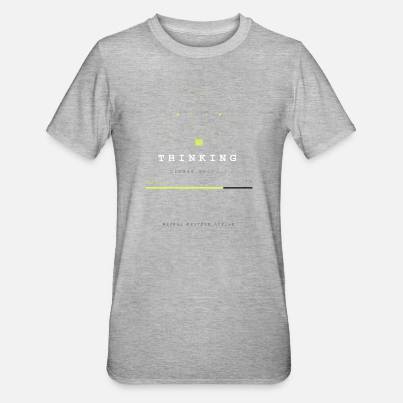 BRAIN.EXE IS LOADING - T-shirt polycoton Unisexe - gris chiné