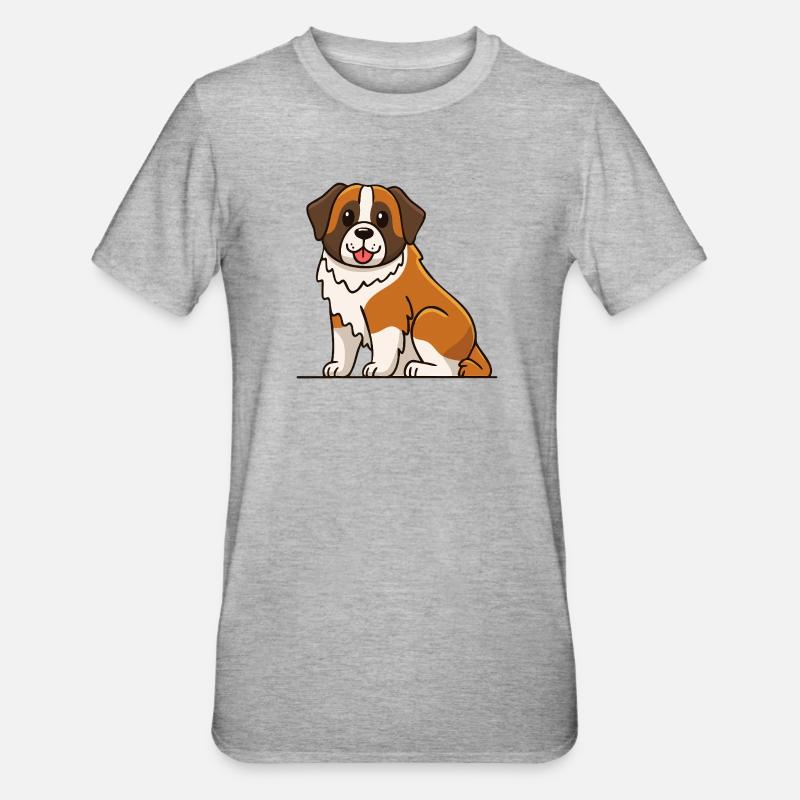 Saint-Bernard (bande dessinée) - T-shirt polycoton Unisexe - gris chiné