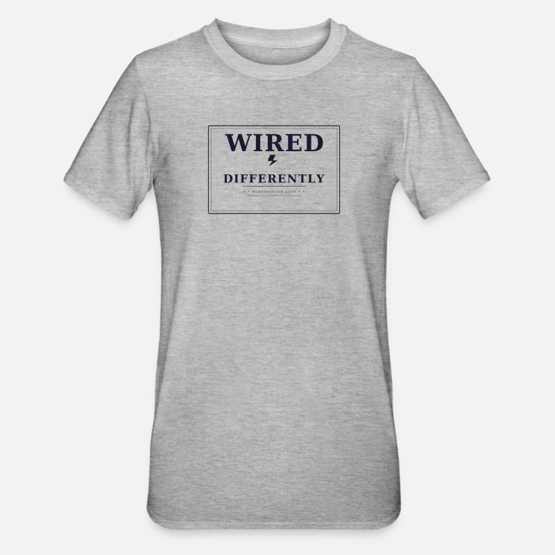 Wired differently - Unisex Polycotton T-Shirt - heather grey
