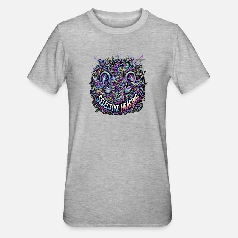 selective hearing - Unisex Polycotton T-Shirt - heather grey