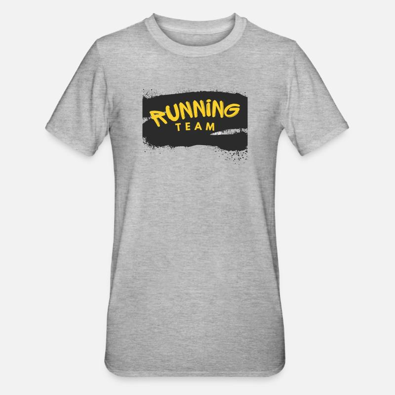 Équipe de course - T-shirt polycoton Unisexe - gris chiné