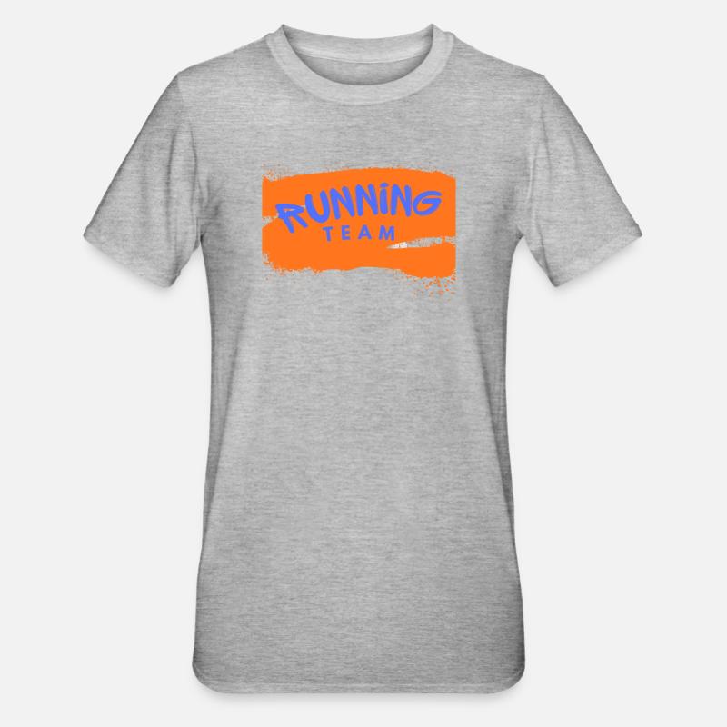 Équipe de course - T-shirt polycoton Unisexe - gris chiné