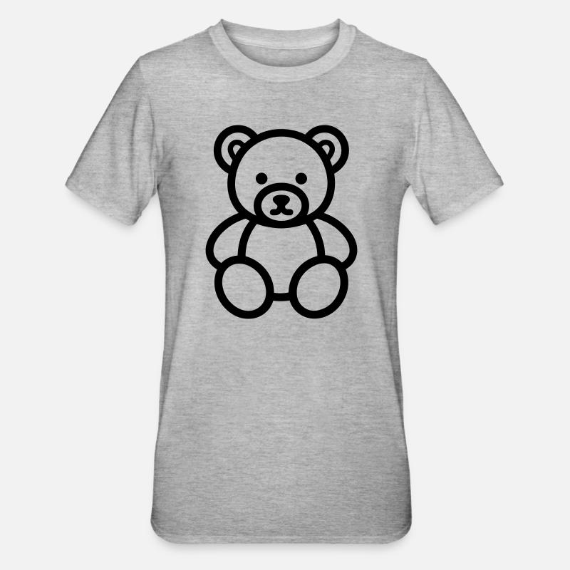 bear cub - Unisex Polycotton T-Shirt - heather grey