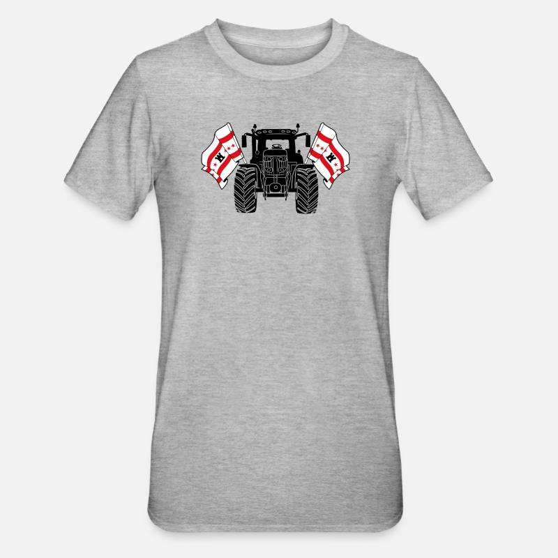 Drenthe_Tractor_Pride - T-shirt polycoton Unisexe - gris chiné