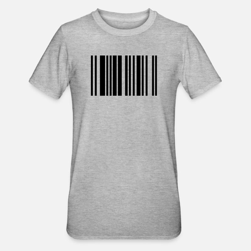 barcode - T-shirt polycoton Unisexe - gris chiné