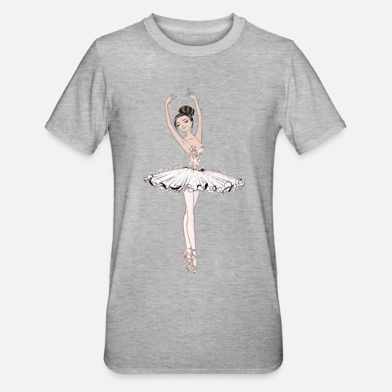 Danseur de ballet - T-shirt polycoton Unisexe - gris chiné