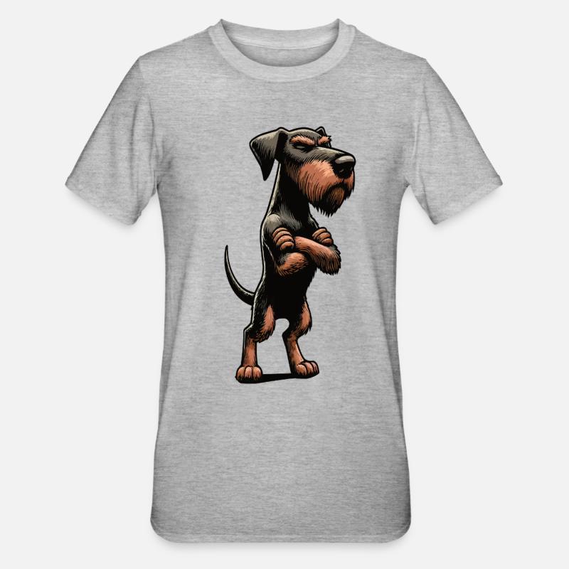 German Wirehaired German Wirehaired Owner - Unisex Polycotton T-Shirt - heather grey