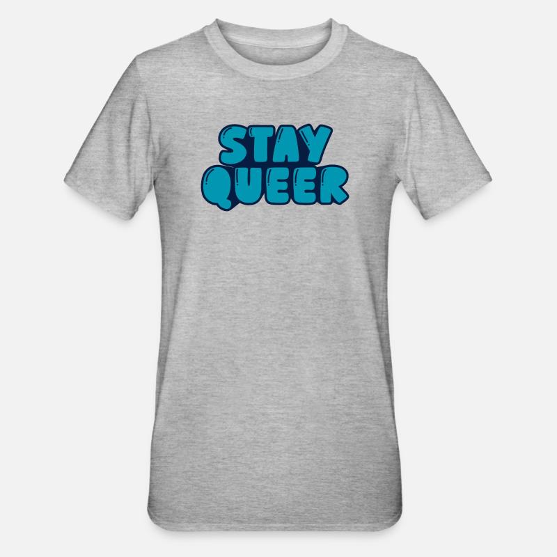 Reste queer - T-shirt polycoton Unisexe - gris chiné
