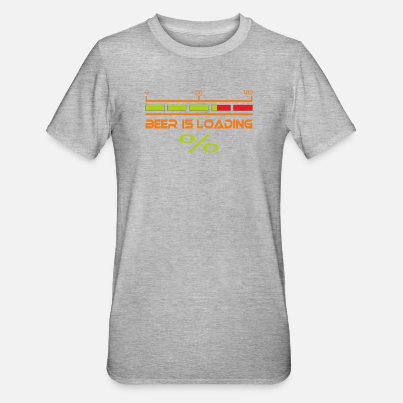Beer_is_loading - T-shirt polycoton Unisexe - gris chiné