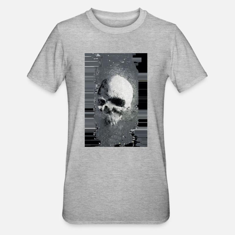 skull bug - T-shirt polycoton Unisexe - gris chiné