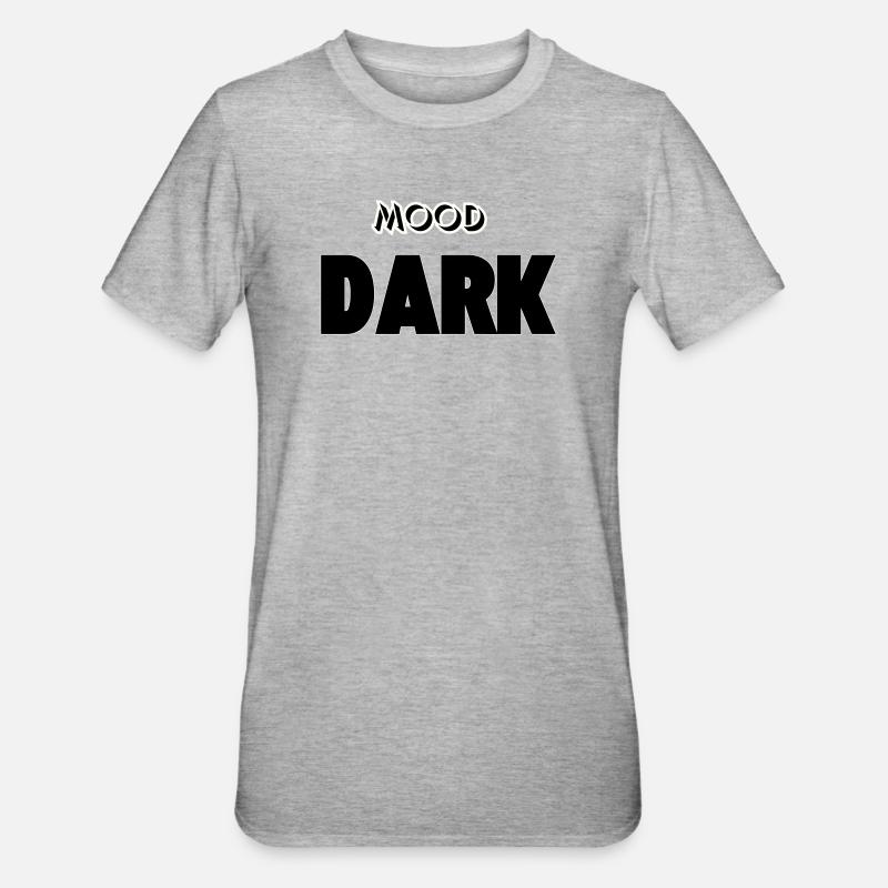 Mood: Dark - Unisex Polycotton T-Shirt - heather grey