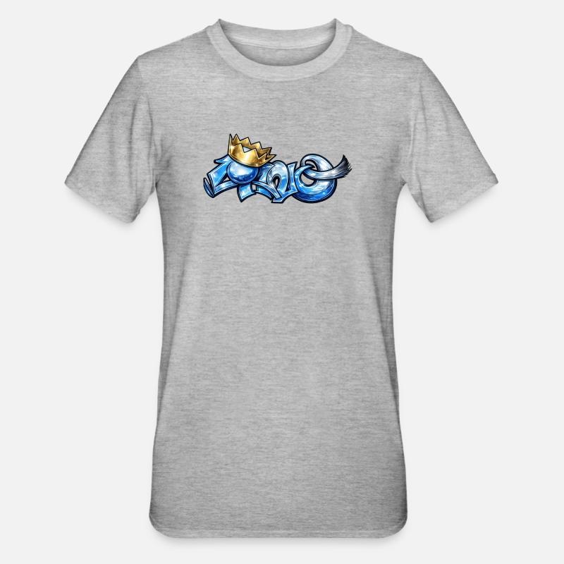 Bleu cano - T-shirt polycoton Unisexe - gris chiné