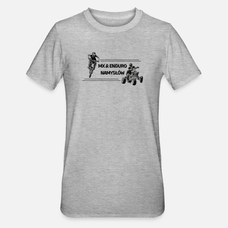 EnduroNamysłów MX&EnduroNamysłów Kollektion - Unisex Polycotton T-Shirt - Grau meliert