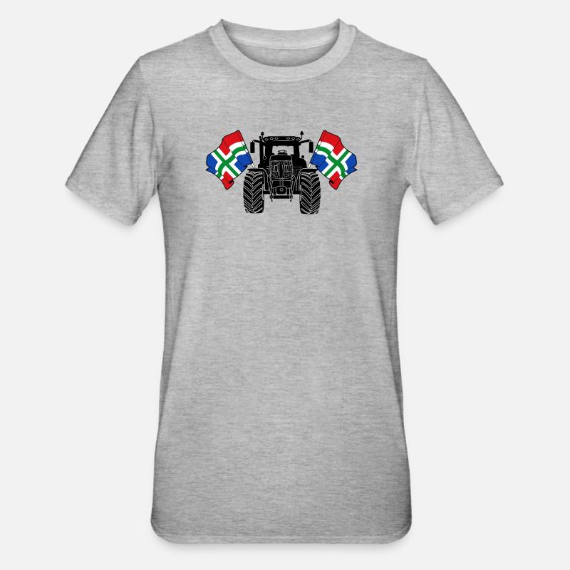 Groningen_Tractor_Pride - T-shirt polycoton Unisexe - gris chiné