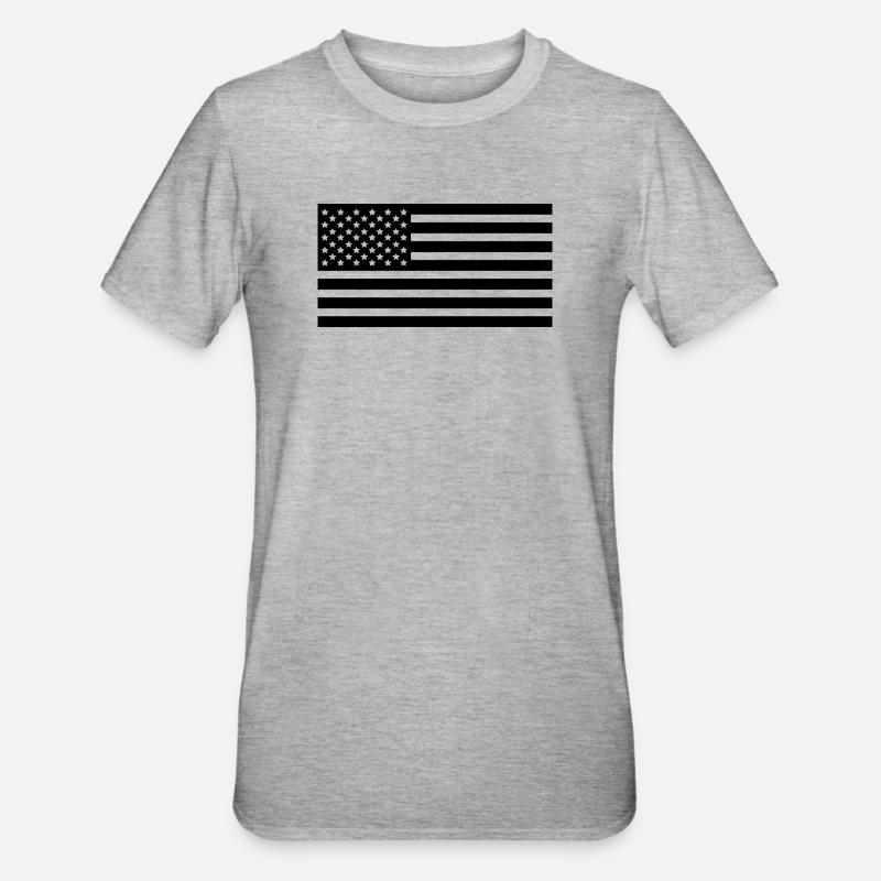 Utiliser des drapeaux - T-shirt polycoton Unisexe - gris chiné