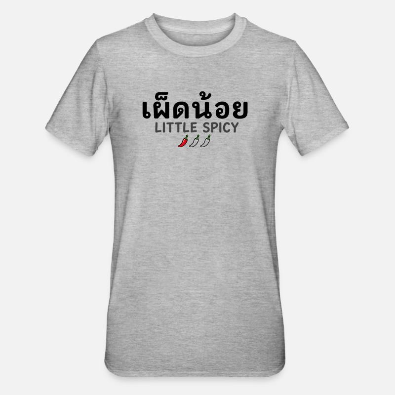 Un peu épicé - T-shirt polycoton Unisexe - gris chiné