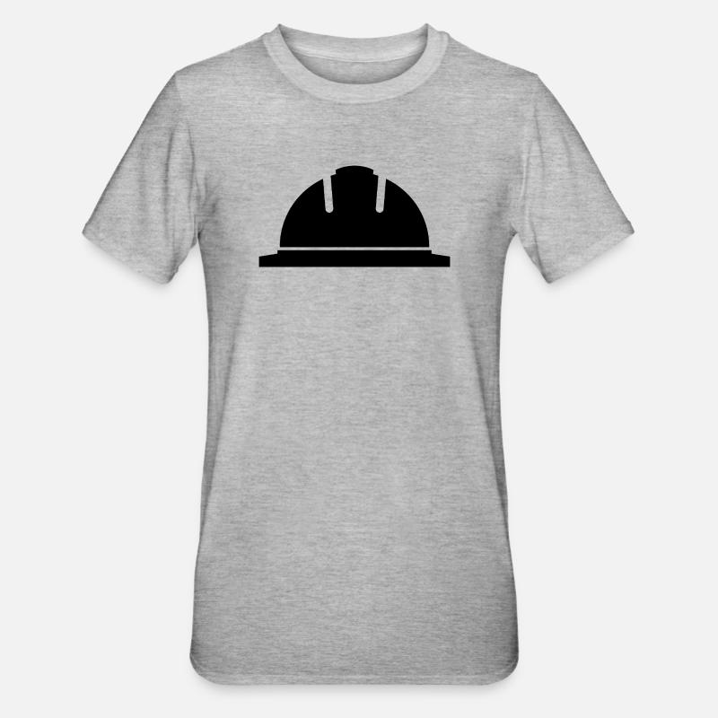 Casque de sécurité - T-shirt polycoton Unisexe - gris chiné