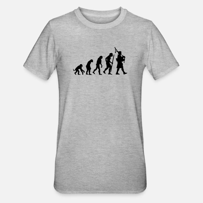 Evolution Pipebag - T-shirt polycoton Unisexe - gris chiné