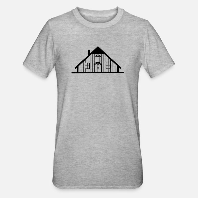 Entrepôt de grange de ferme - T-shirt polycoton Unisexe - gris chiné