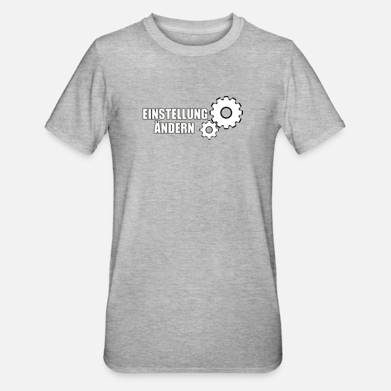 CHANGE SETTING - Unisex Polycotton T-Shirt - heather grey