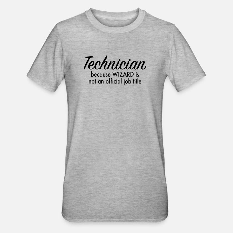 Techniciens - T-shirt polycoton Unisexe - gris chiné