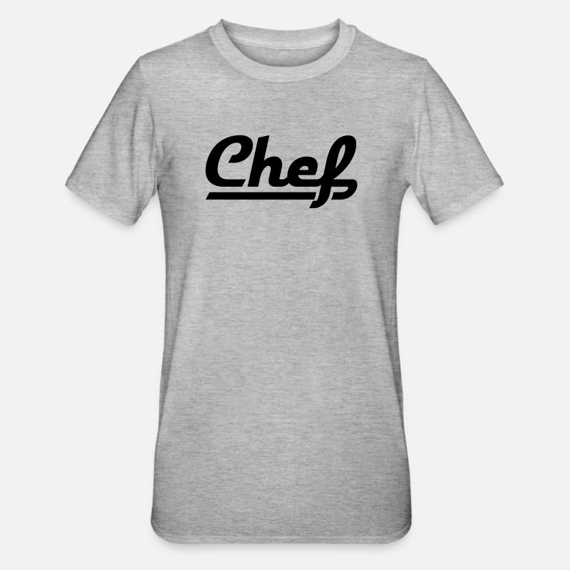 Chef - T-shirt polycoton Unisexe - gris chiné