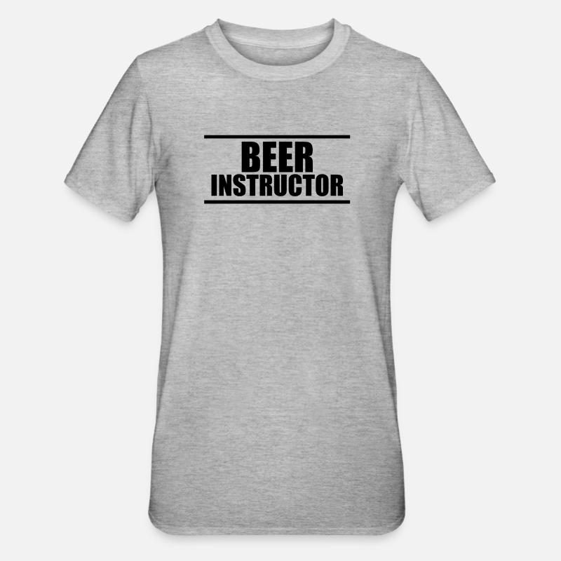 Bierlehrer B - Unisex Polycotton T-Shirt - Grau meliert