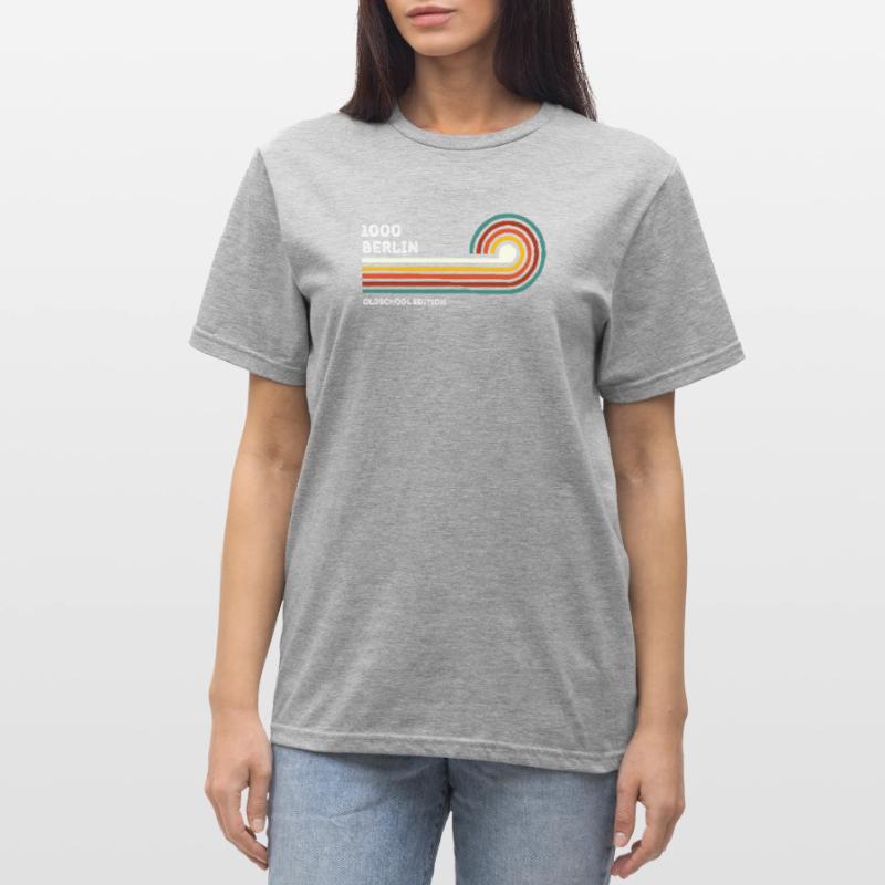 Berlin Chemise Rétro Code Postal 1000 Code Postal Souvenir T-shirt polycoton Unisexe