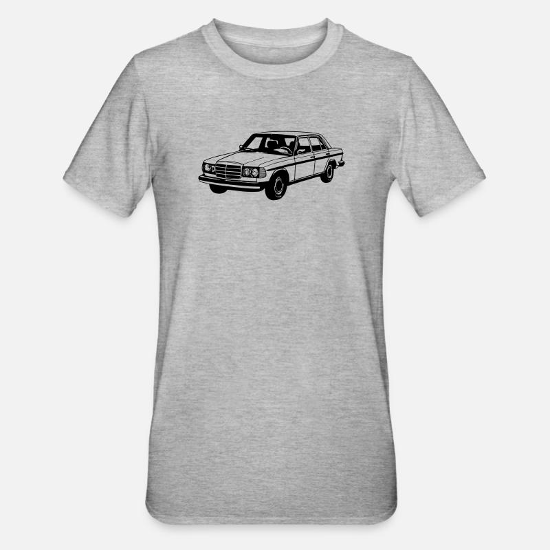 MB W123 , Youngtimer / Oldtimer ... (25) - T-shirt polycoton Unisexe - gris chiné