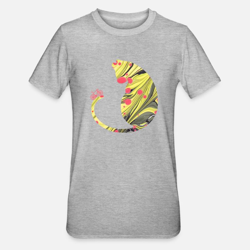 Bicyclette E 114 - T-shirt polycoton Unisexe - gris chiné