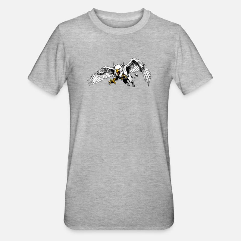 Rostocker Greif - Unisex Polycotton T-Shirt - Grau meliert