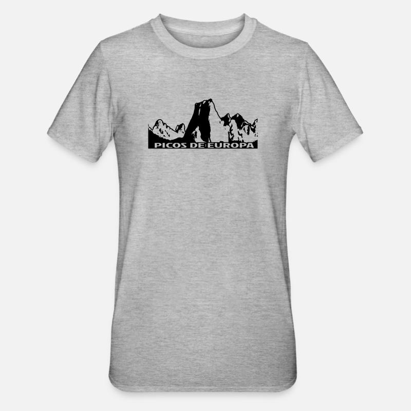 PICOS DE EUROPA - T-shirt polycoton Unisexe - gris chiné