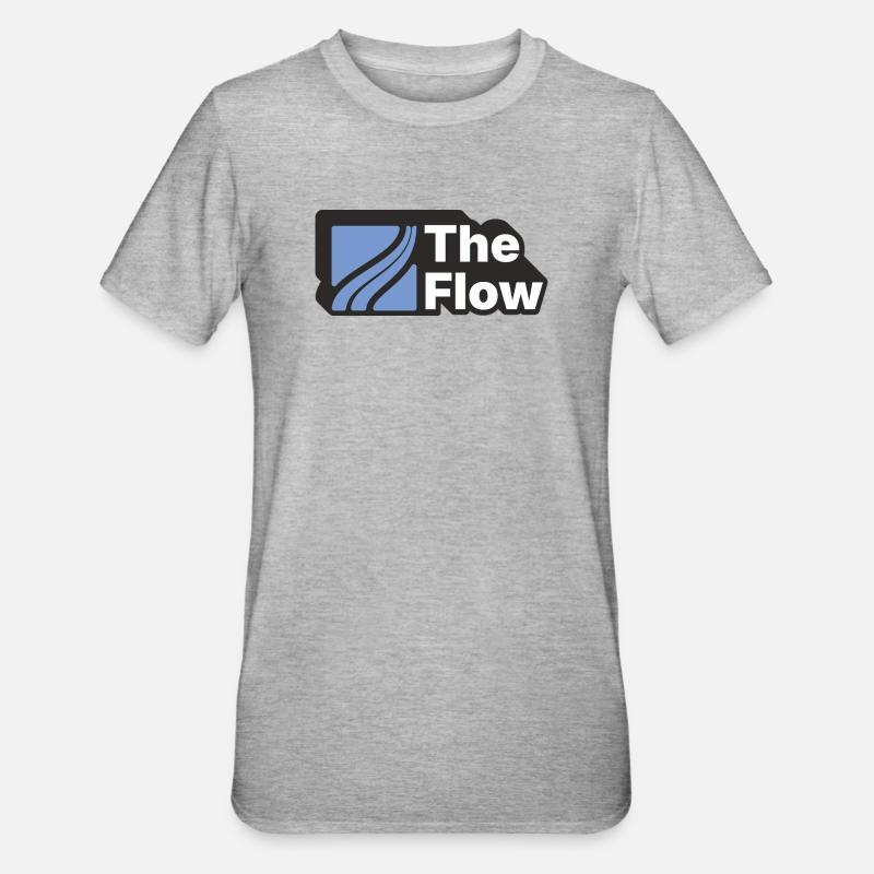 The Flow Pattern Design - Unisex Polycotton T-Shirt - heather grey