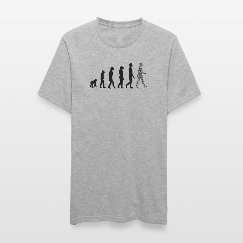 Evolution QR Code - Humor Gesundheits-Pass Unisex Polycotton T-Shirt