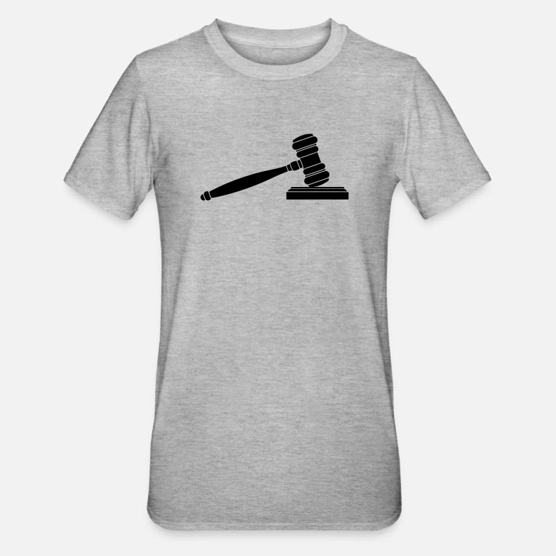 Logo du marteau à vaisselle - T-shirt polycoton Unisexe - gris chiné