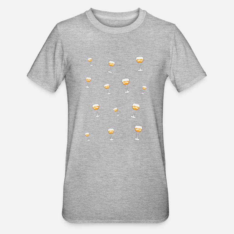 Halloechen Aperoelchen - Unisex Polycotton T-Shirt - Grau meliert