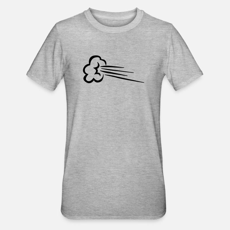 Vitesse de l’effet de bande dessinée - T-shirt polycoton Unisexe - gris chiné