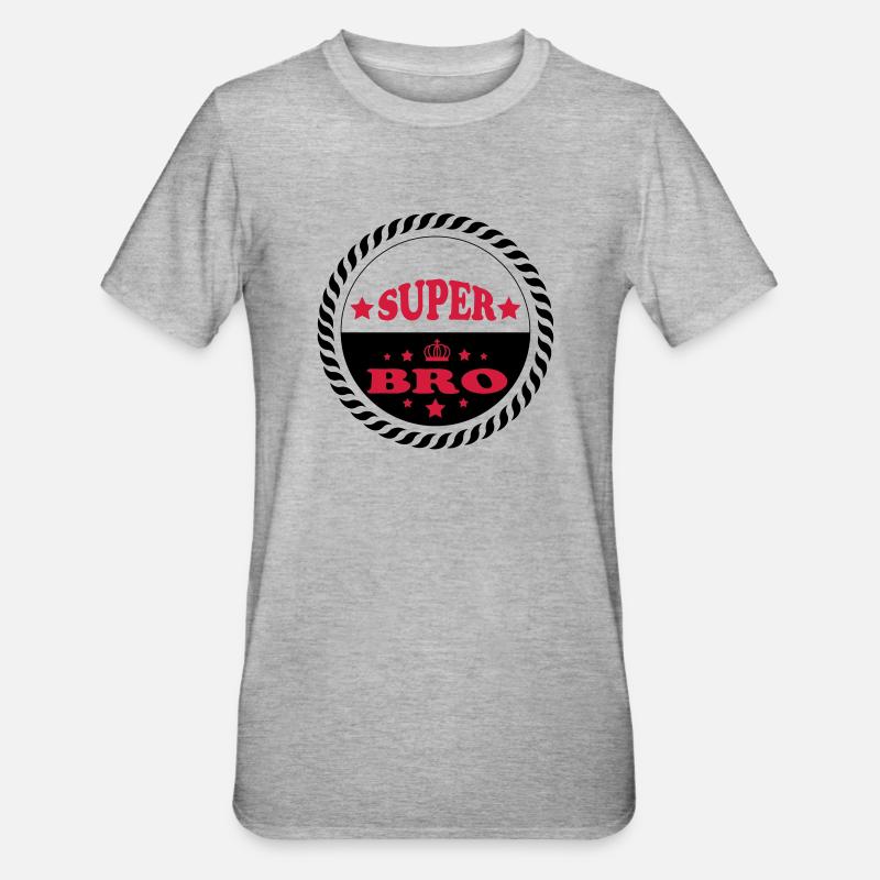 Super bro 111 - T-shirt polycoton Unisexe - gris chiné