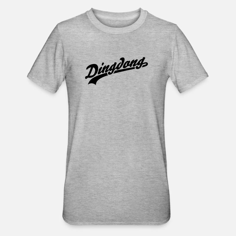 Dingdong - T-shirt polycoton Unisexe - gris chiné