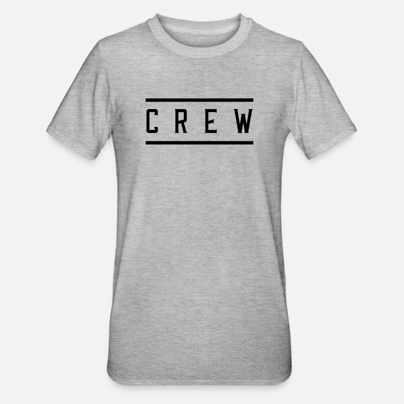 équipage - T-shirt polycoton Unisexe - gris chiné