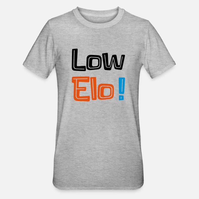 LOW / BRONZE / SILBER / SILVER - Unisex Polycotton T-Shirt - heather grey