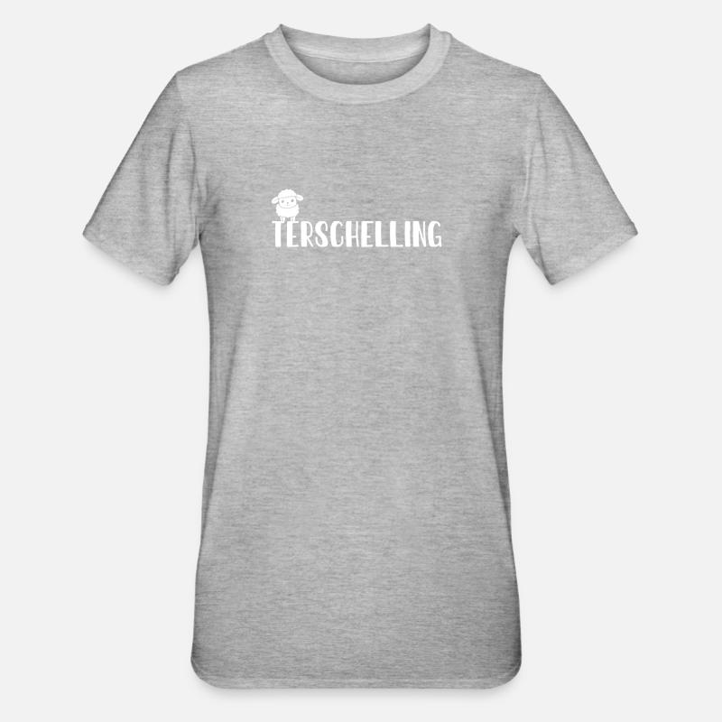 Mouton doux Terschelling - T-shirt polycoton Unisexe - gris chiné