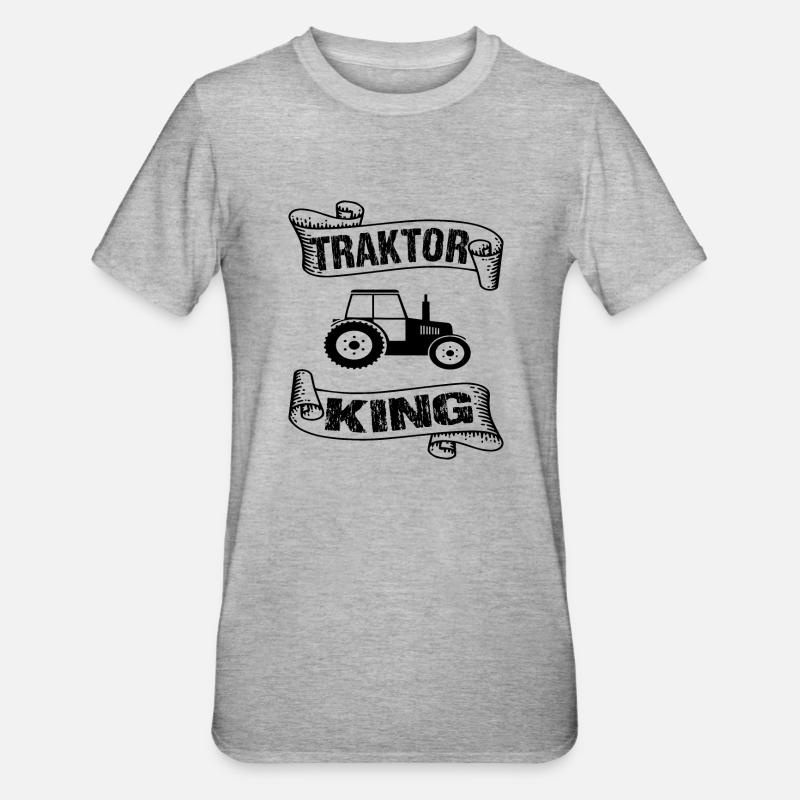 Traktor - Unisex Polycotton T-Shirt - Grau meliert